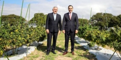 El Gobernador Valdés recorrió con su par Morales “Caá Cannabis” y obras de salud
