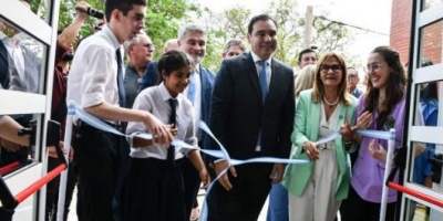 En Virasoro, Valdés ratificó continuar con la "fuerte apuesta a la educación pública"